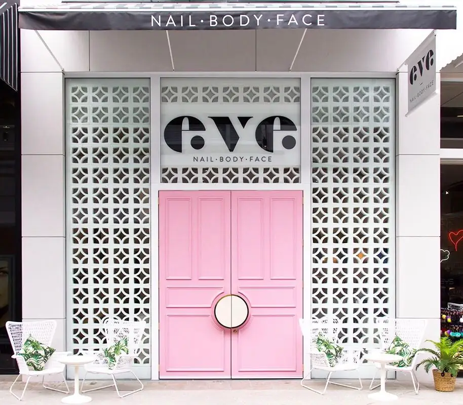 EVE Nail Body Face front door of shop