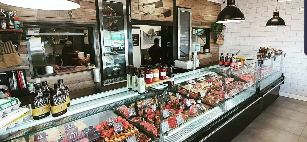 Mountain Side Meats display case
