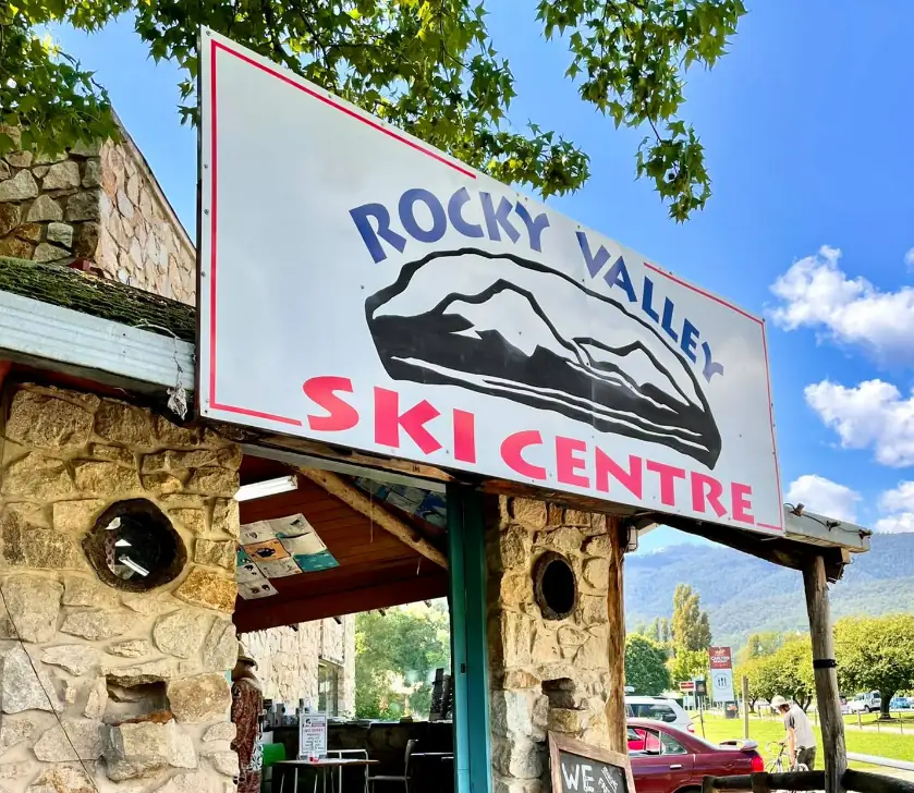 Rocky Valley Ski Centre sign