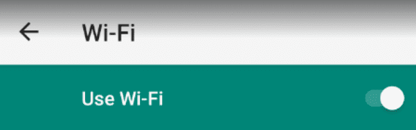 Screenshot of Android Wifi