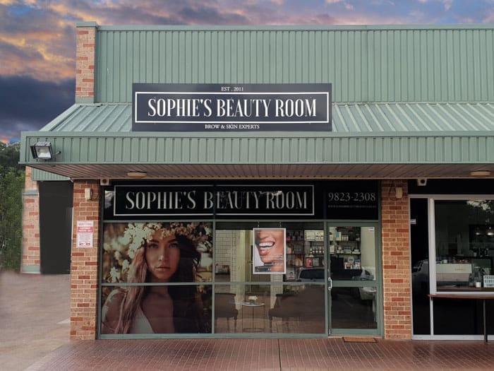 Front of Sophie Beauty Room Store