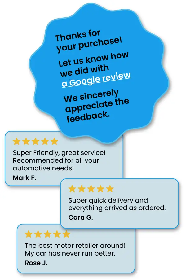 Text in bubbles about reviews
