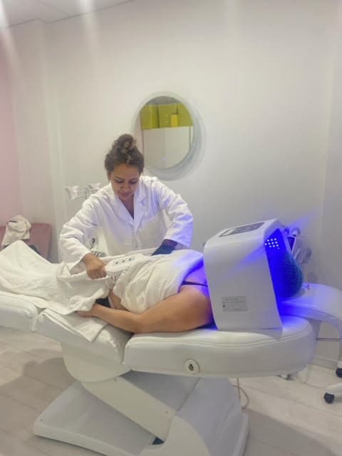 beauty treatment with UV lights